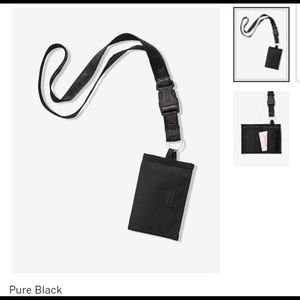 VS PINK mesh lanyard pure black